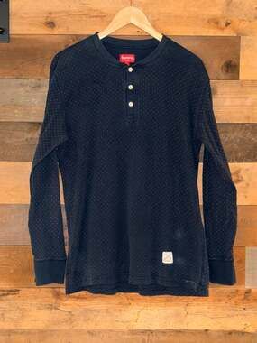Supreme | Shirts | Supreme Velour Snap Henley | Poshmark